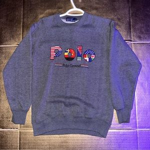 90’s polo with national flags